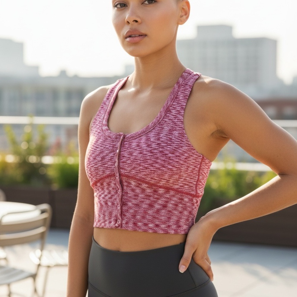 FP Movement by Free People Maroon Sports Bra